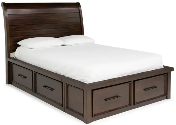 Delray King Storage Bed - Dark