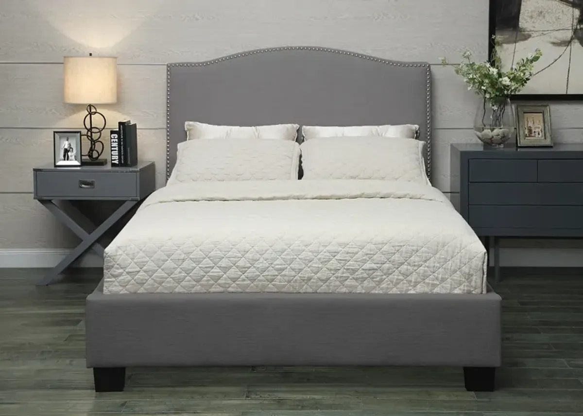 Philippa Queen Bed - Grey