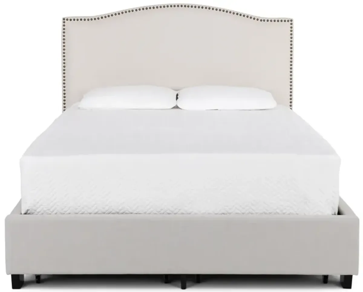 Philippa Queen Storage Bed - Sand