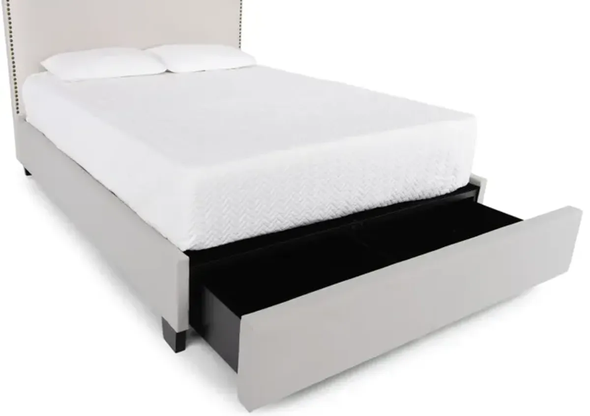 Philippa Queen Storage Bed - Sand