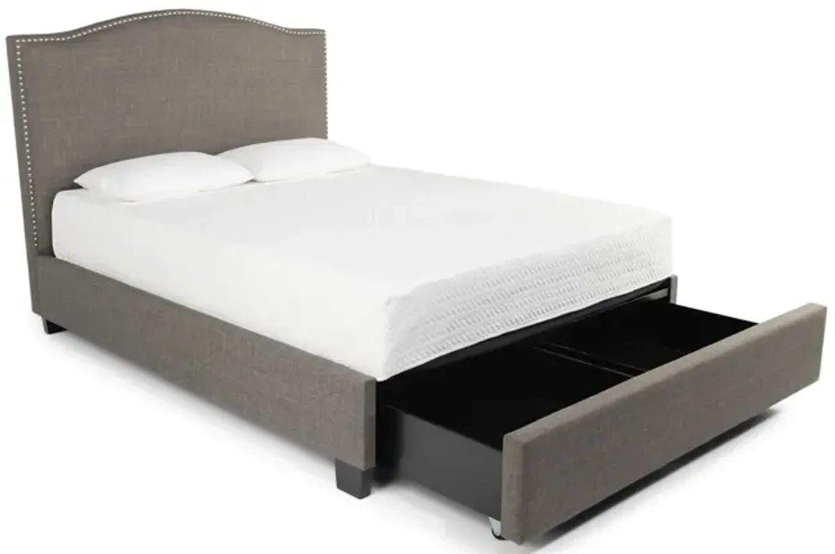 Philippa King Storage Bed - Grey