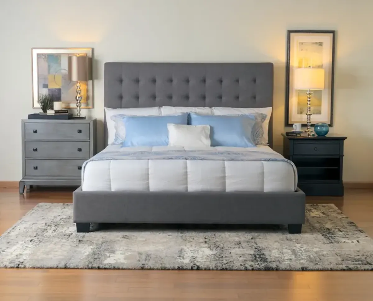 Harlow Queen Bed - Grey