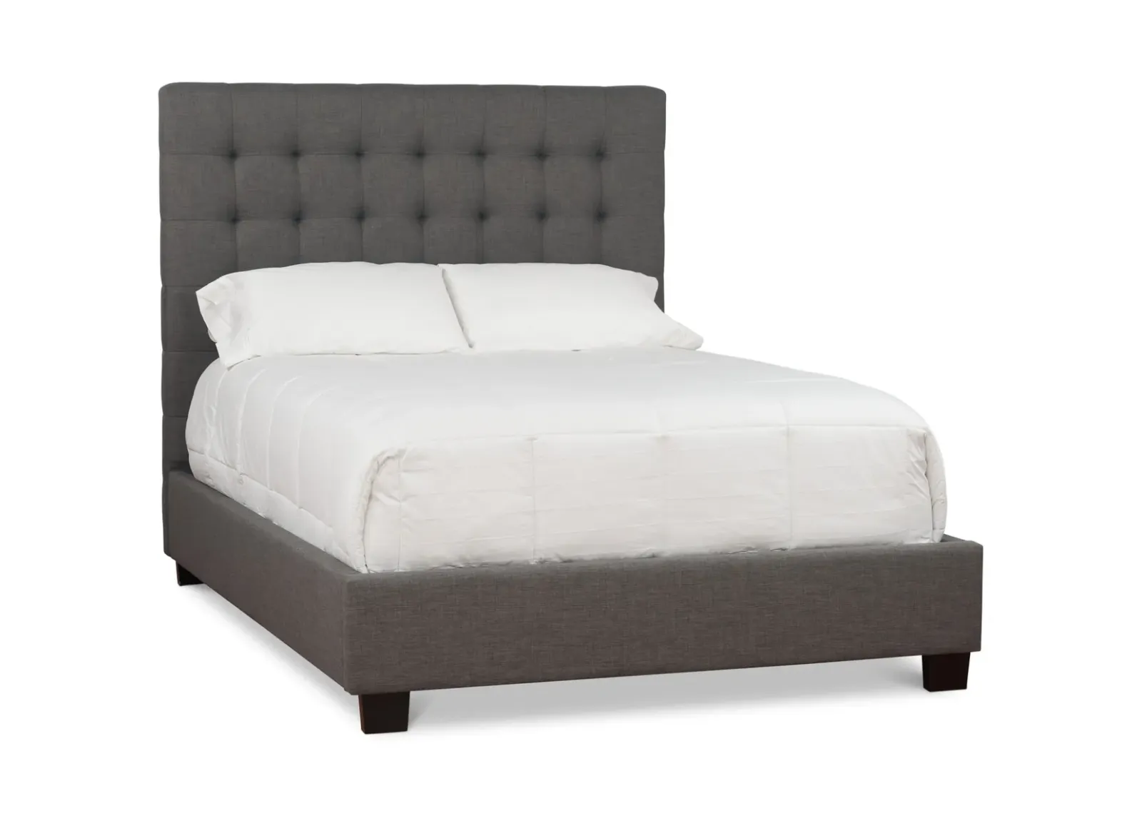 Harlow Queen Bed - Grey