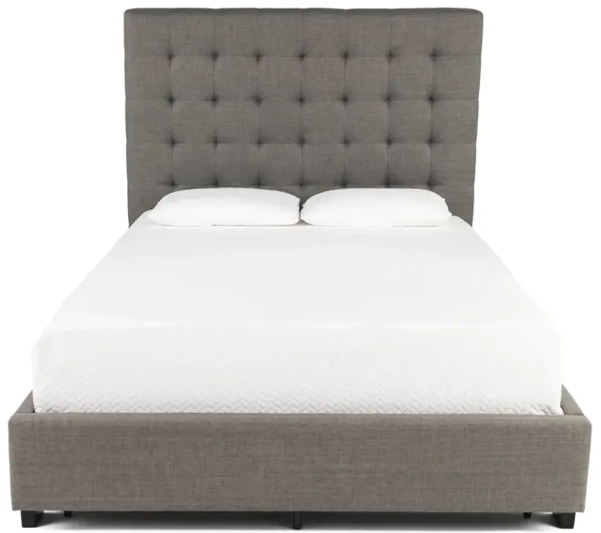 Harlow II Queen Storage Bed - Grey