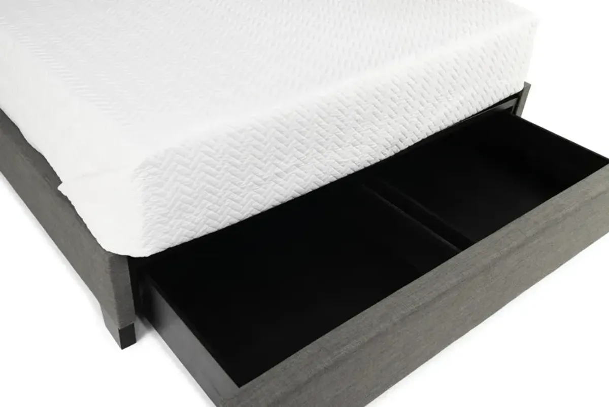 The Loft Queen Storage Bed - Grey