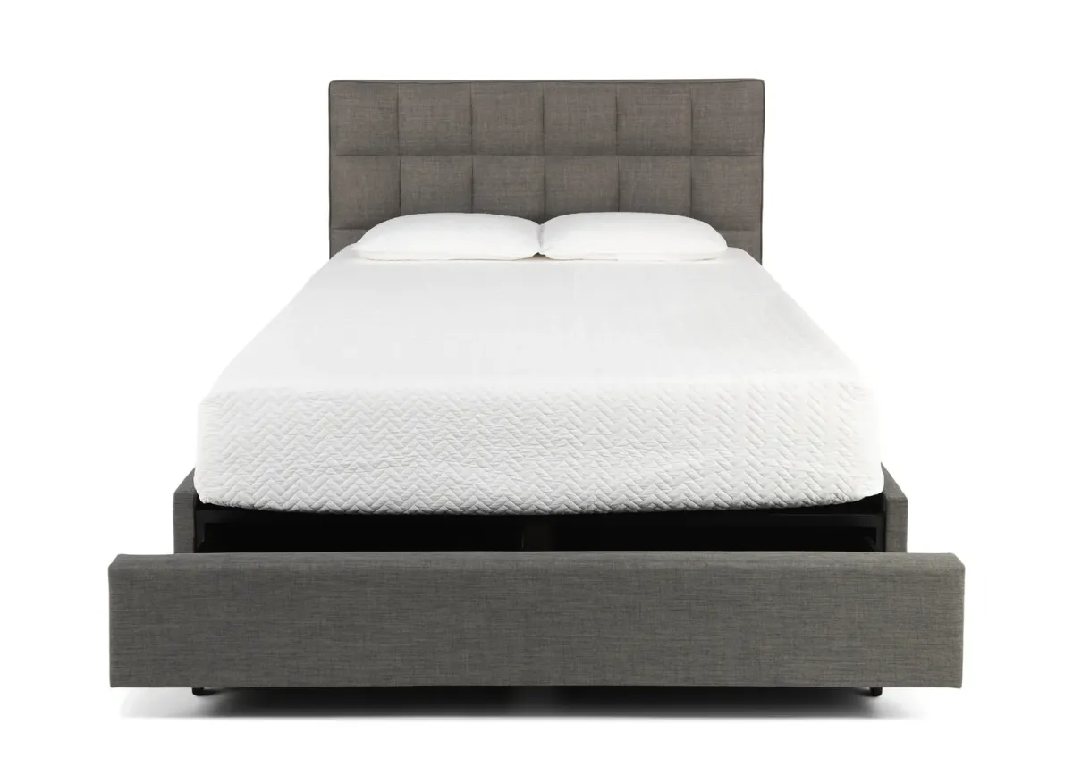 The Loft Queen Storage Bed - Grey