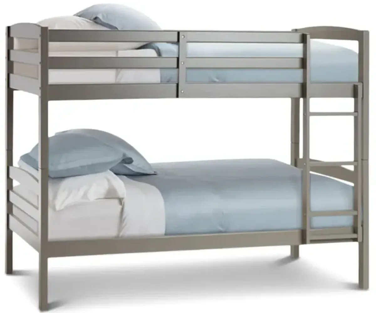 Scout Twin Twin Bunk Bed - Fossil Grey
