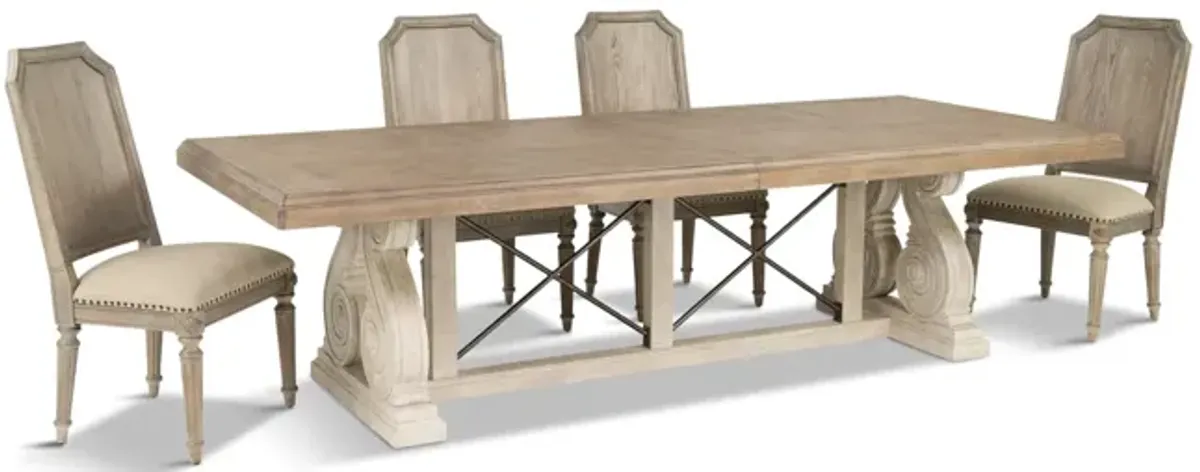 Salvage Table With 4 Chairs