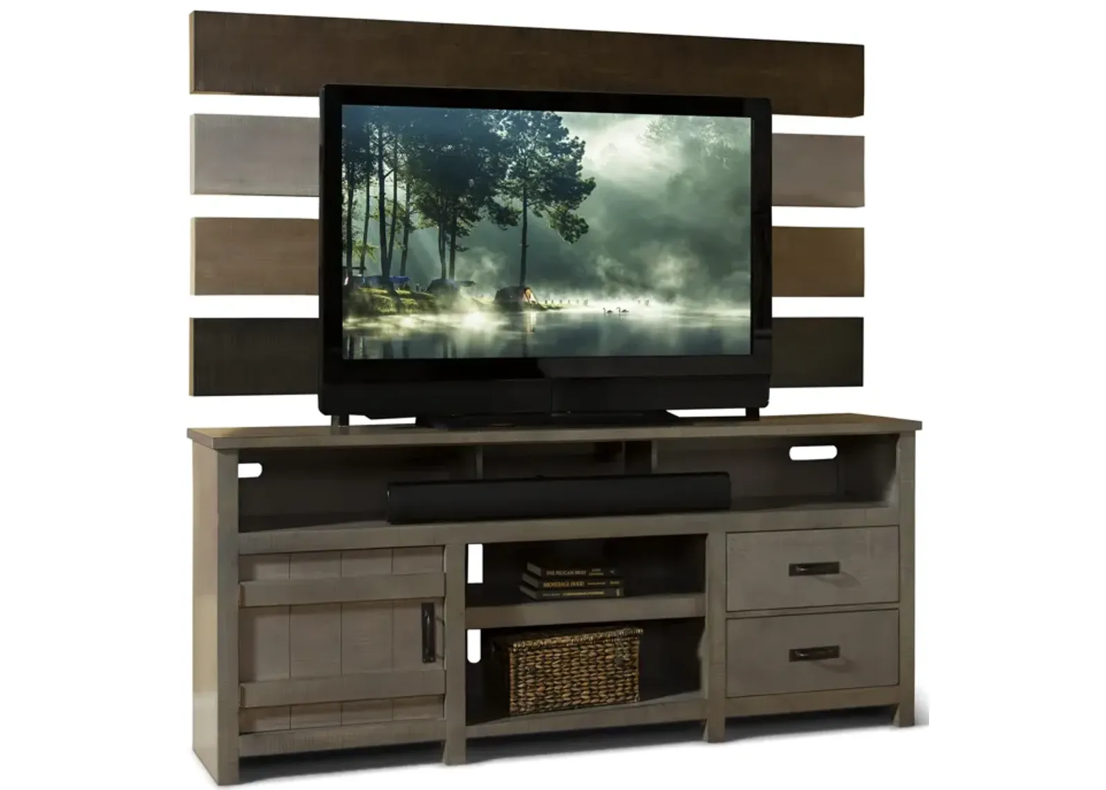 Descanso Media Console With Back Panel