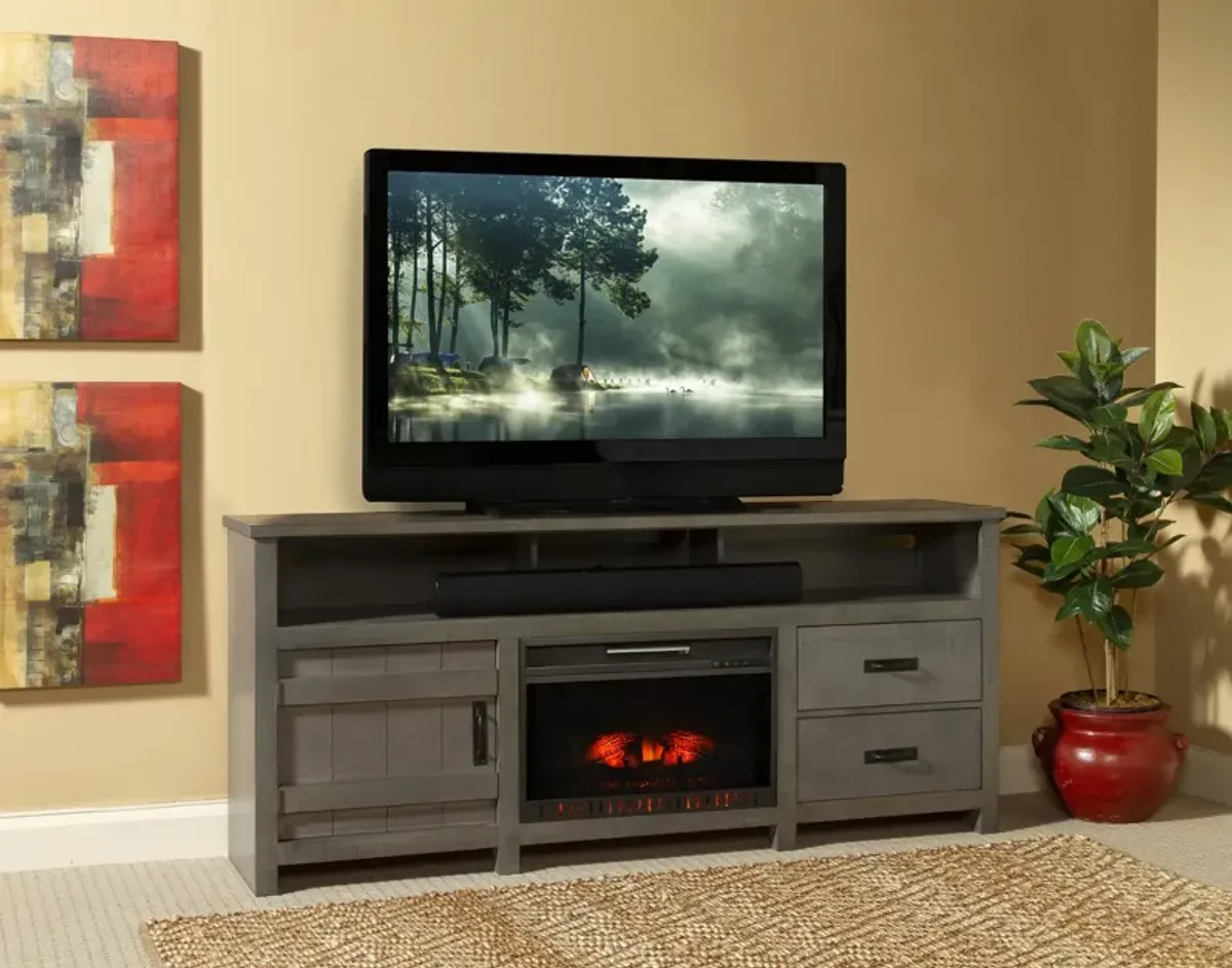 Descanso Fireplace Media Console