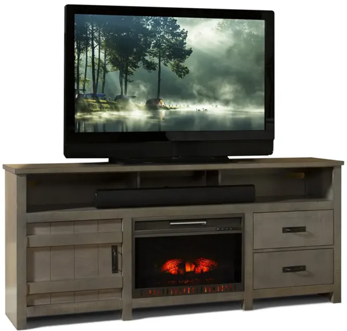 Descanso Fireplace Media Console