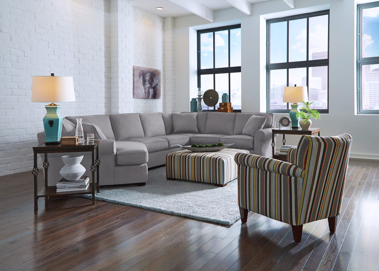 Odin 3 Piece Modular Sectional Left Cuddler