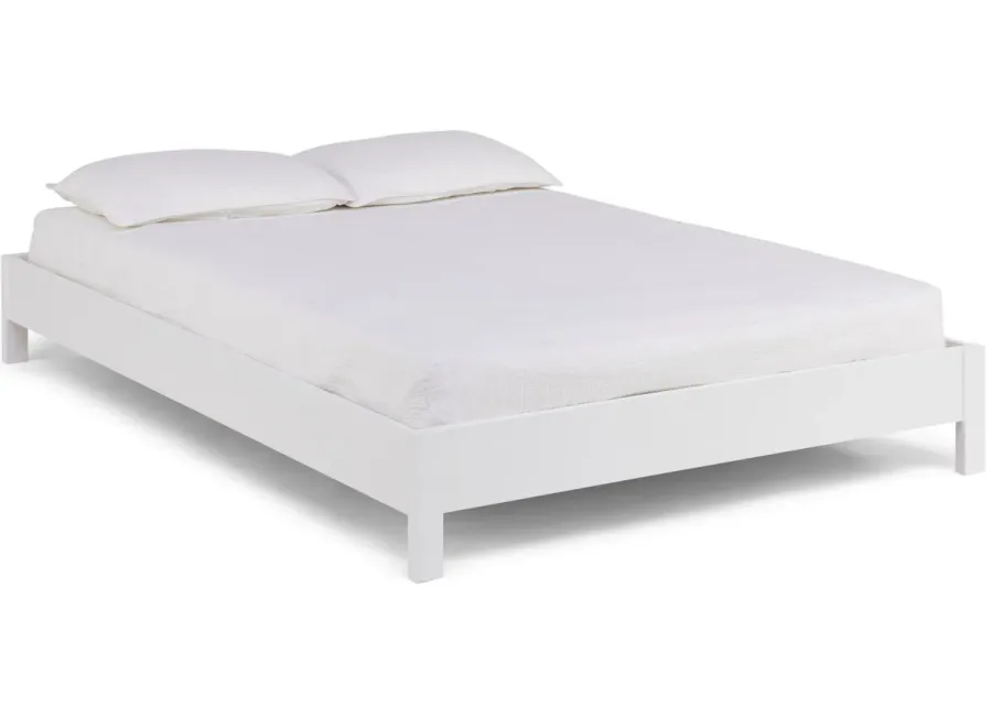 Viggo Full Platform Bed - White