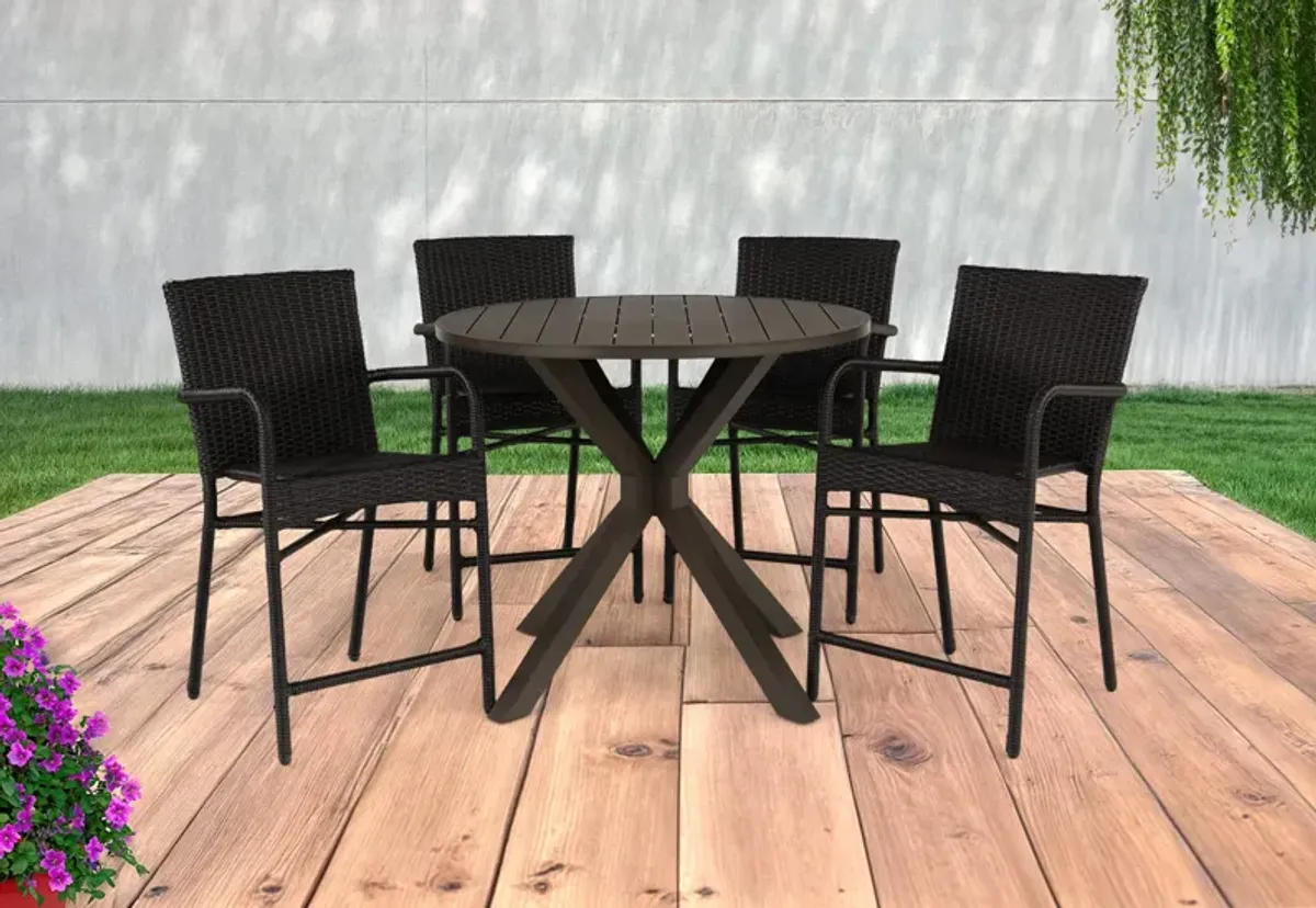 Vista Wheaton 5 Piece Balcony Set