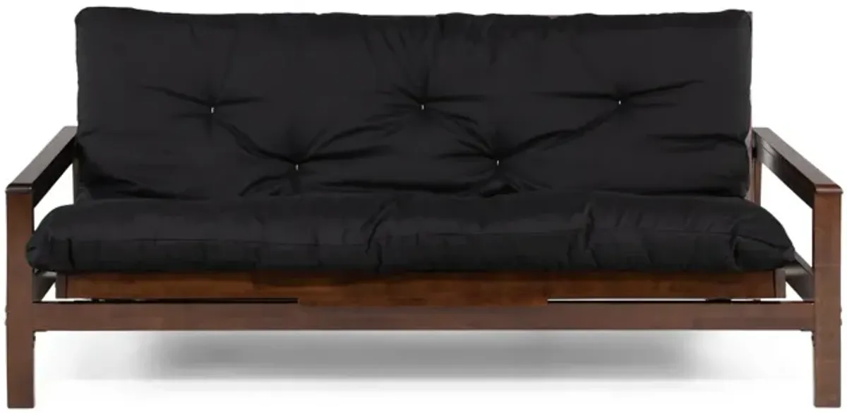 Kennedy Futon With 6  Premium Mattress - Black Walnut