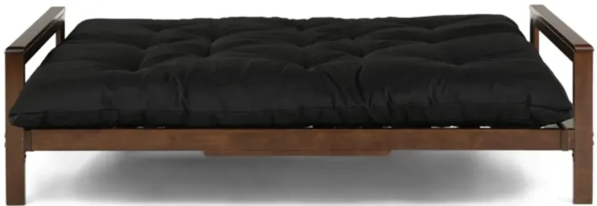 Kennedy Futon With 6  Premium Mattress - Black Walnut