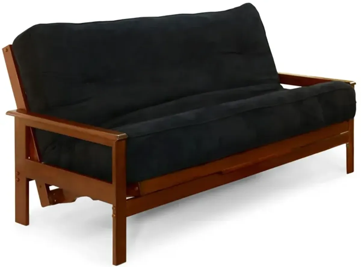 Kennedy Futon With 6  Premium Mattress - Black Walnut