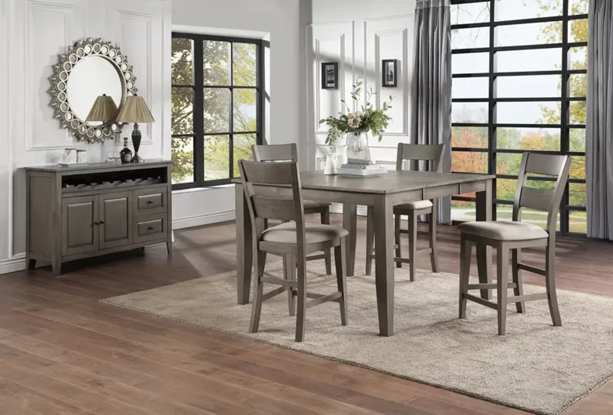 Elyssa Counter Table With 4 Stools