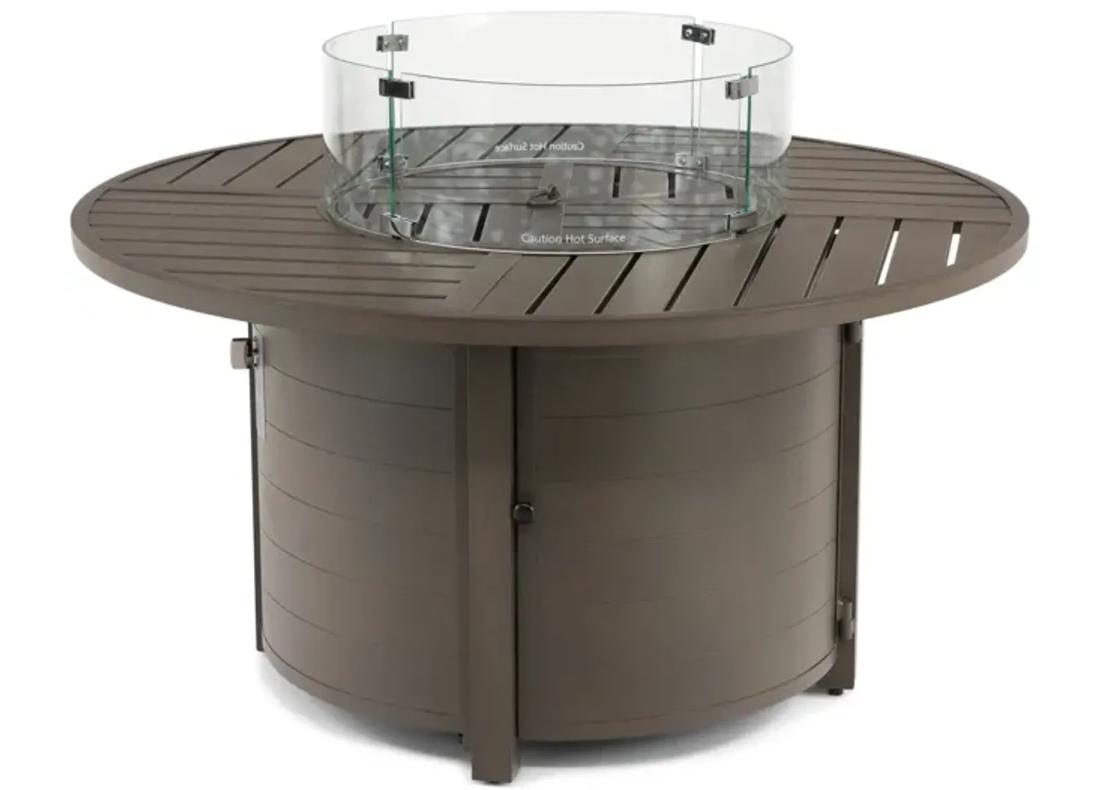 Wheaton 48  Round Fire Table With Wind Guard