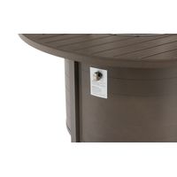 Wheaton 48  Round Fire Table With Wind Guard