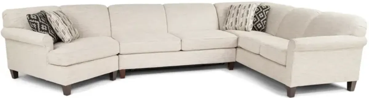 M9 Afton 3 Piece Sleeper Sectional - Left Cuddler