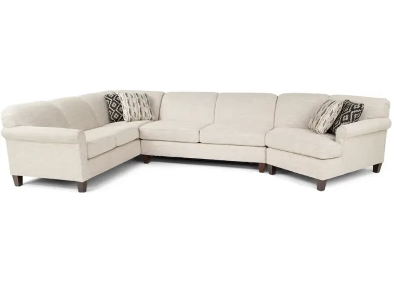 M9 Afton 3 Piece Sleeper Sectional - Right Cuddler