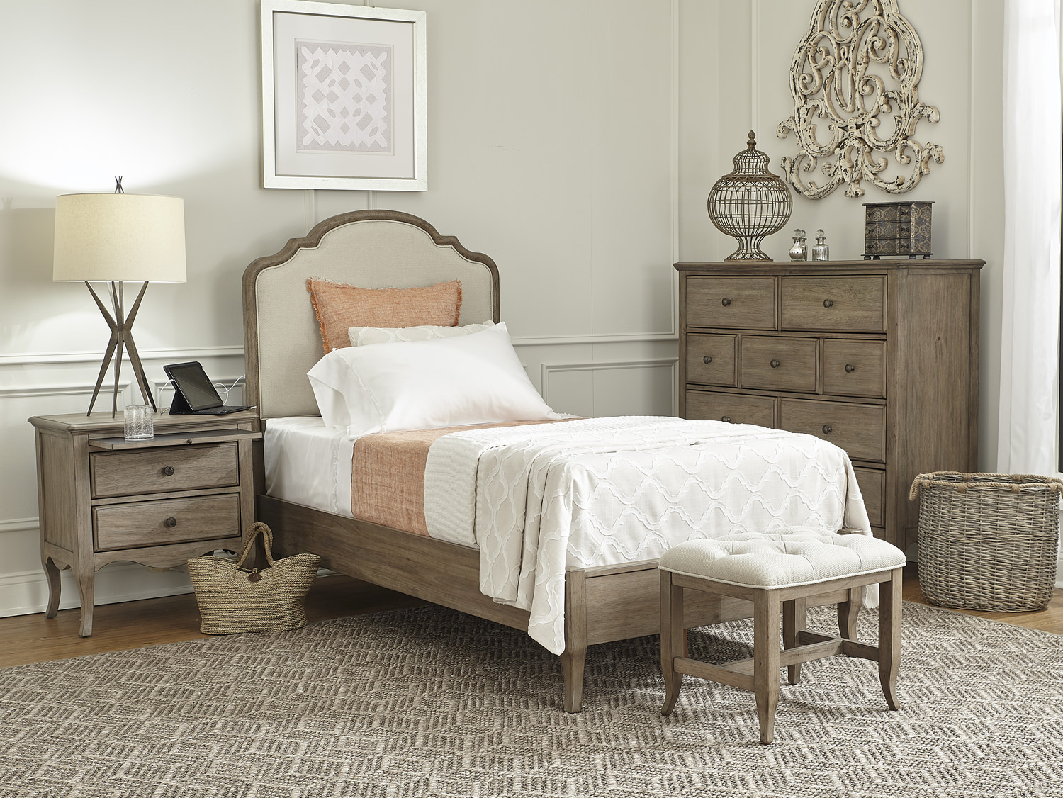 Delilah Twin Bedroom Suite With Tall Chesser