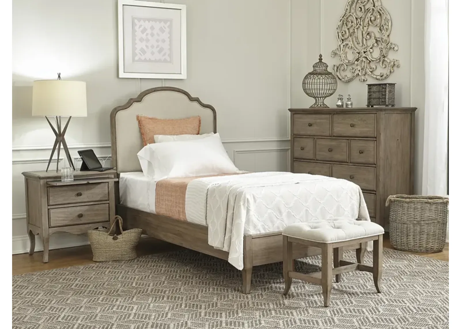 Delilah Twin Bedroom Suite With Tall Chesser