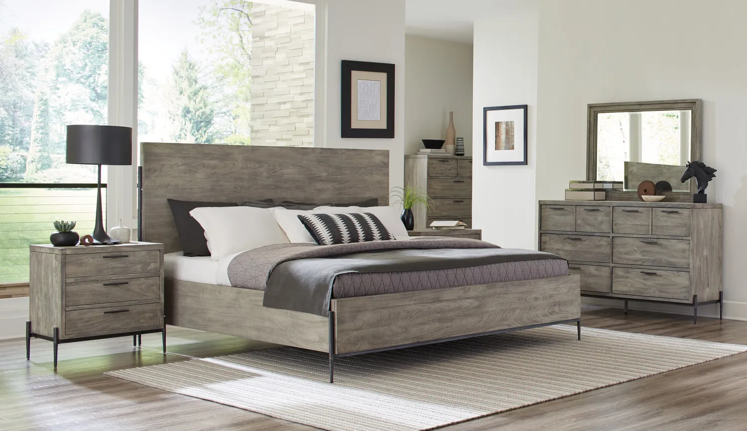 Parklane King Bed - Grey