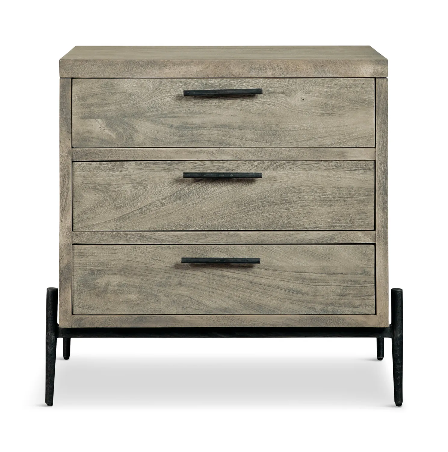 Parklane 3 Drawer Nightstand - Grey