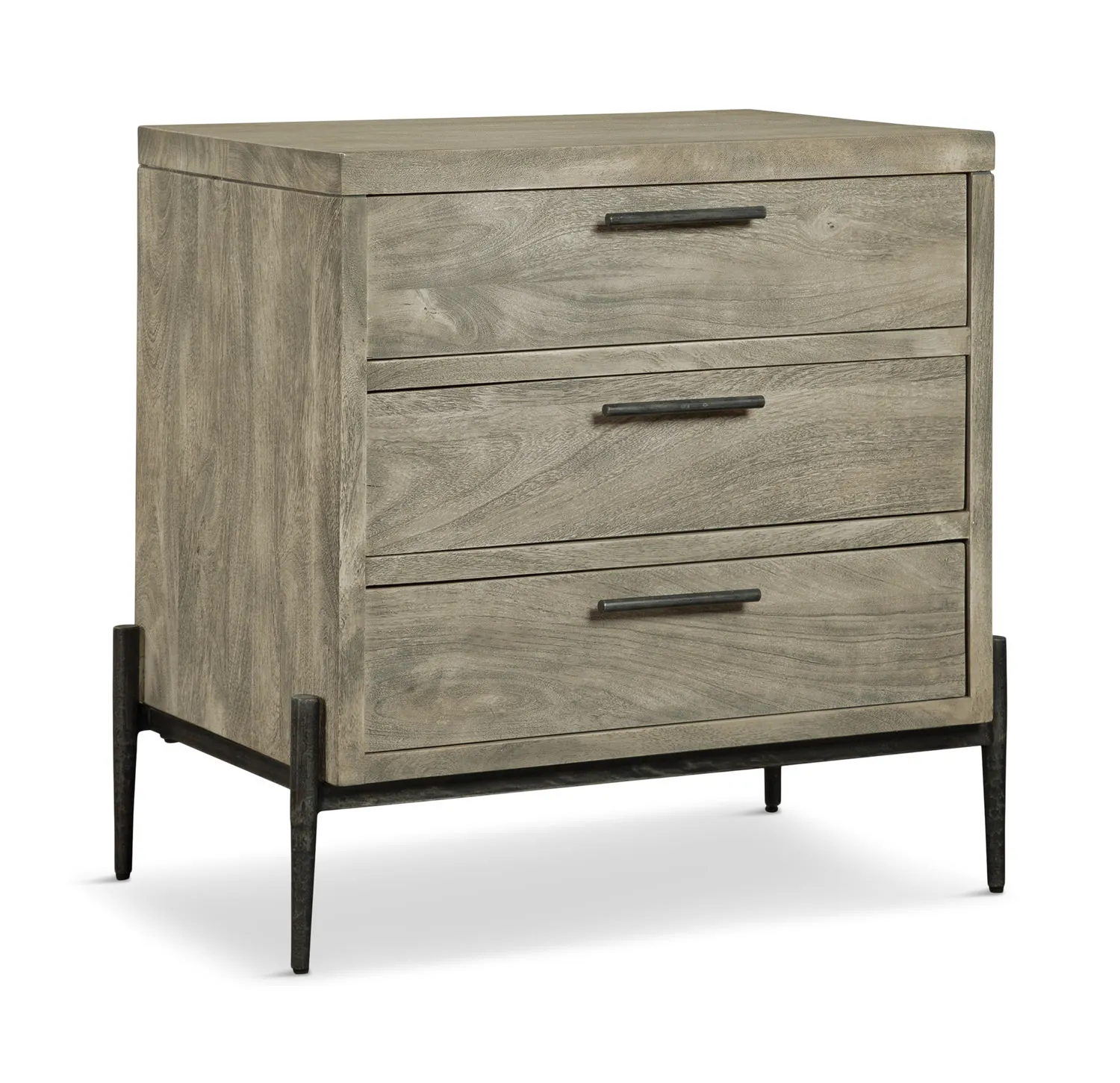 Parklane 3 Drawer Nightstand - Grey