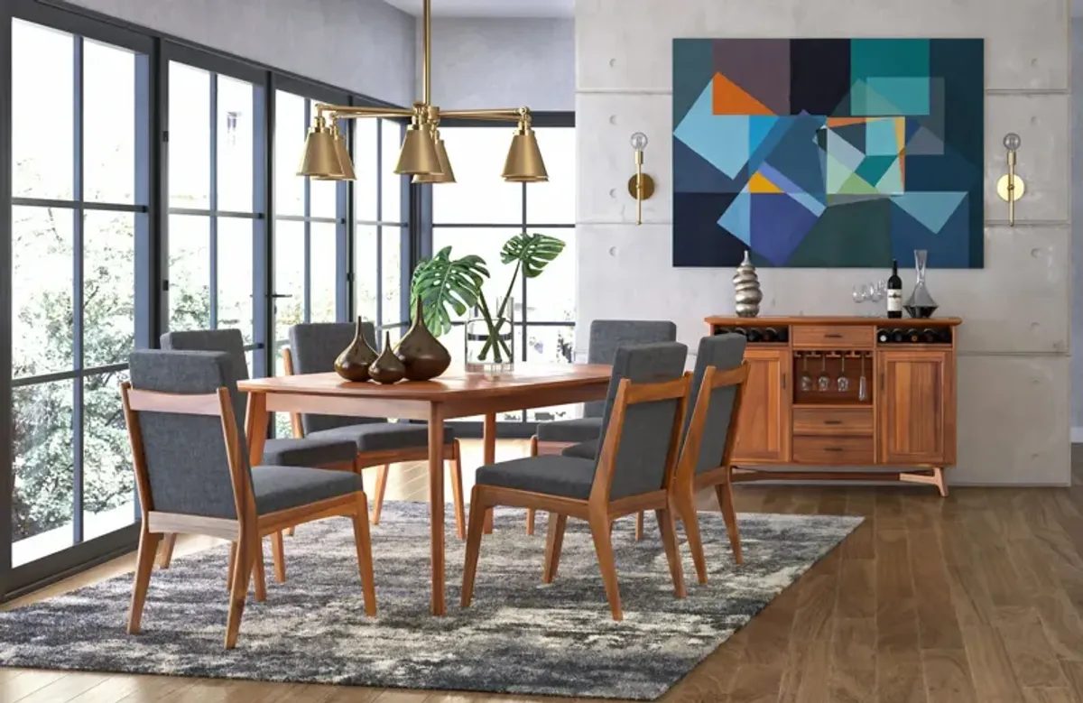 Tyler Modern Table With 4 Upholstered Chairs