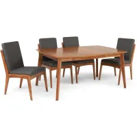 Tyler Modern Table With 4 Upholstered Chairs