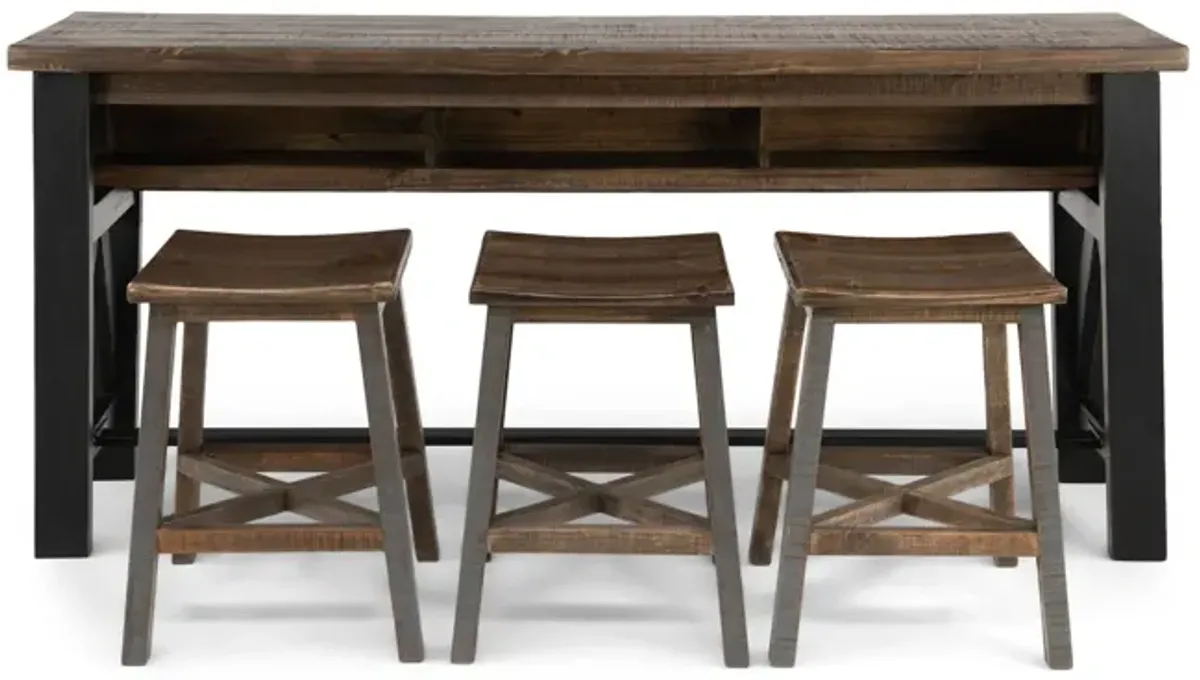 Autumn Sofa Bar Table With 3 Stools