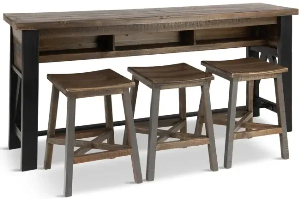 Autumn Sofa Bar Table With 3 Stools