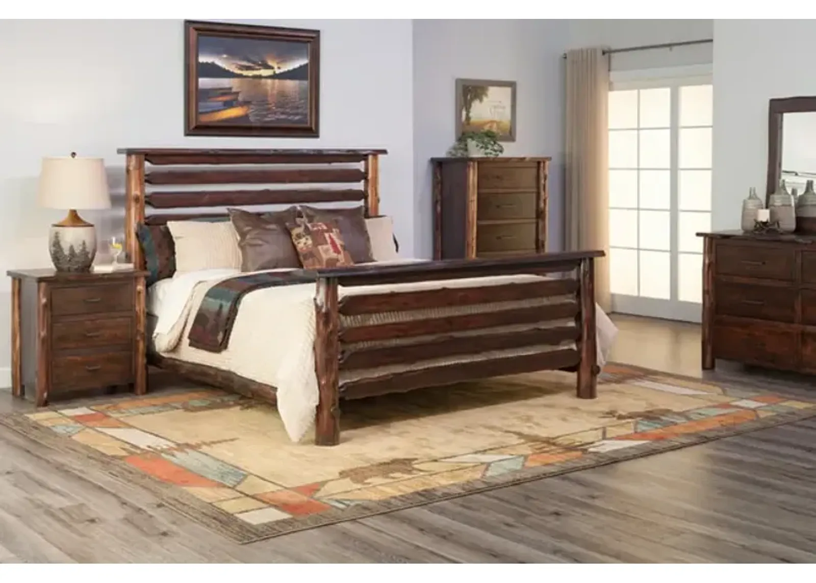 Modern Cedar King Bedroom Suite