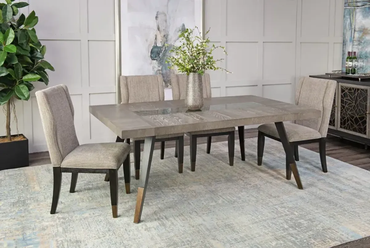 Ashland Table With 4 Upholstered Chairs