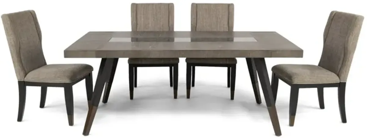 Ashland Table With 4 Upholstered Chairs