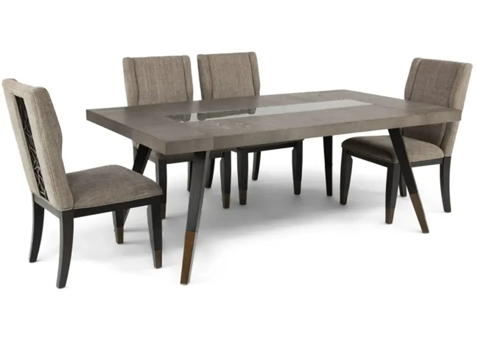 Ashland Table With 4 Upholstered Chairs