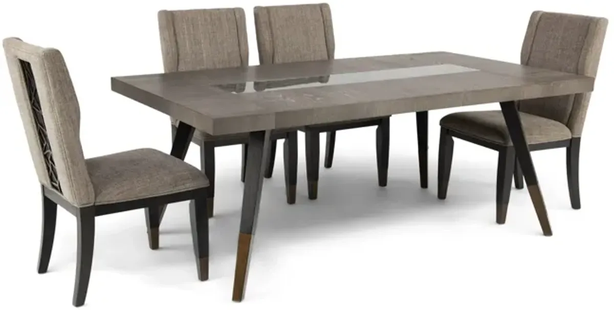 Ashland Table With 4 Upholstered Chairs