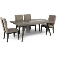 Ashland Table With 4 Upholstered Chairs