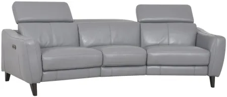 Flynn 3 Piece Leather Power Reclining Sectional