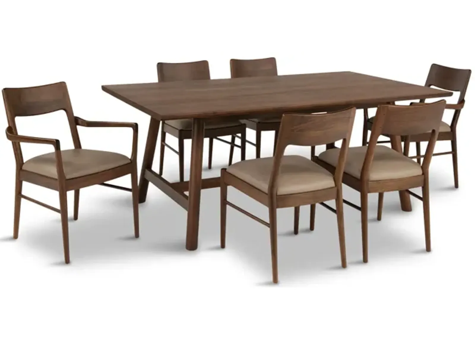 Walnut Grove 7pc Dining Set