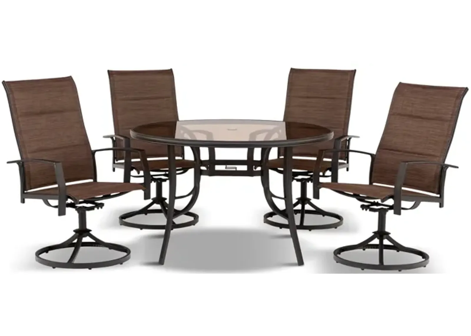 St. Croix 5 Piece Padded Patio Dining Set