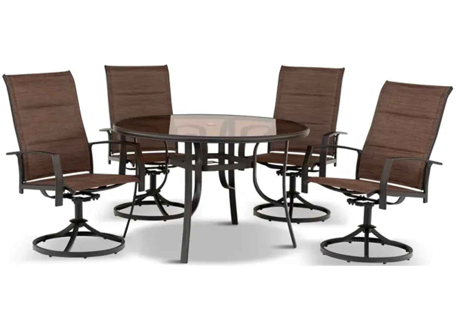 St. Croix 5 Piece Padded Patio Dining Set