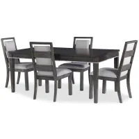 Counter Point Dining Table With 4 Side Chairs