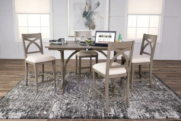 Aravon Workspace Counter Table With 4 Stools
