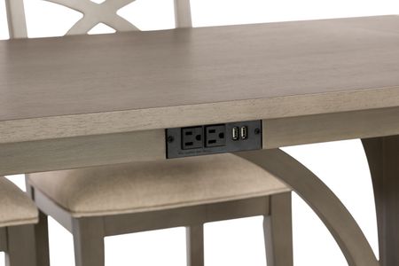 Aravon Workspace Counter Table With 4 Stools