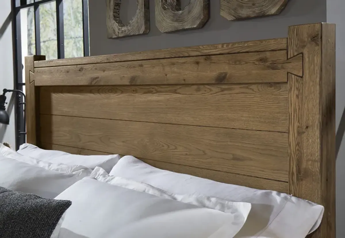 Gable Ridge King Bed - Natural