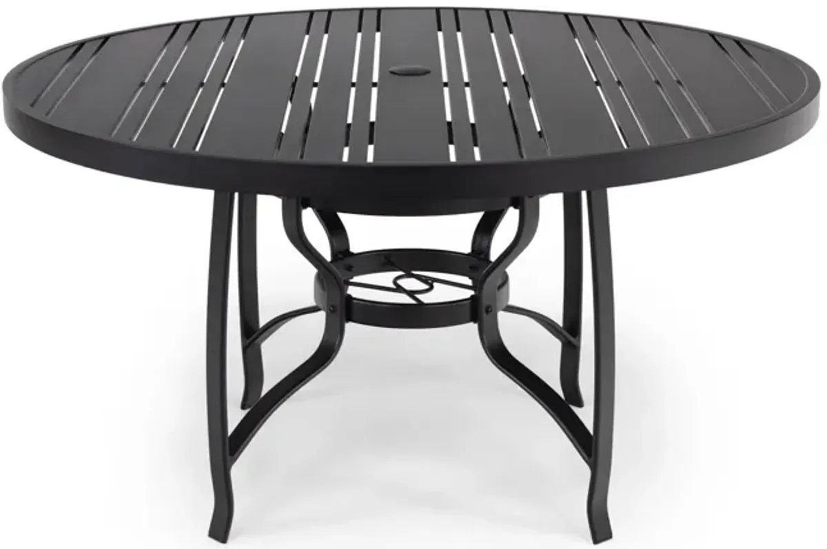 Tri-Slat 54  Rd Dining Table